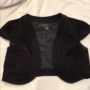 Zara Basic Short Mini Short Sleeve Jacket Sz Small